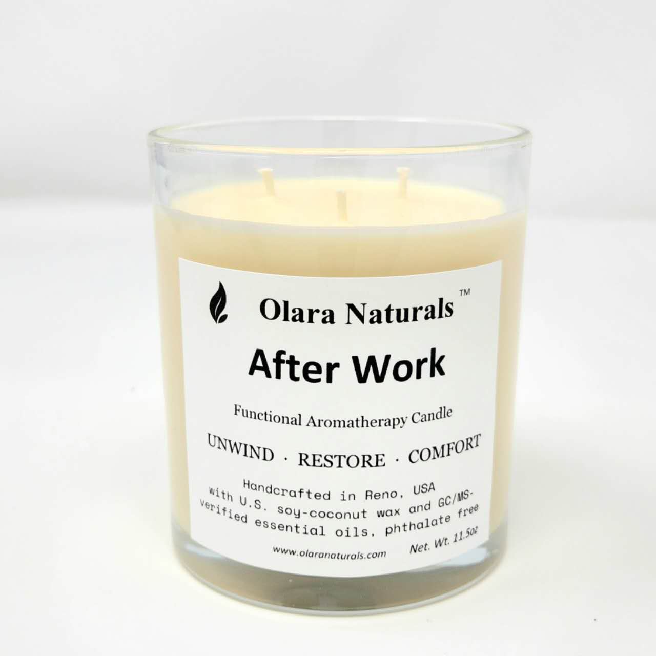 After Work Aromatherapy Candle – Bergamot, Sweet Orange, Lavender & Cedarwood | Stress Relief & Relaxation
